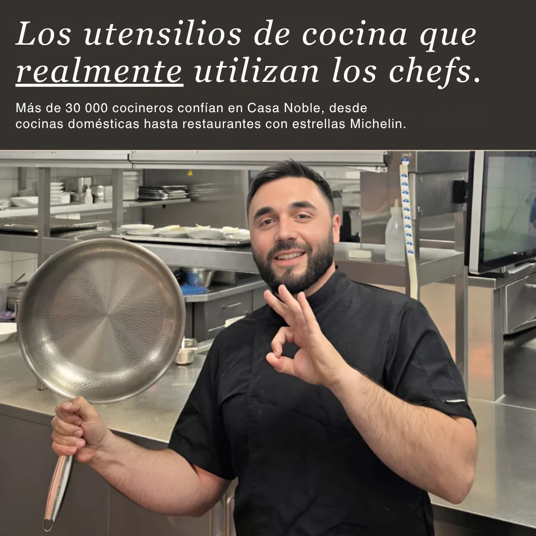 Sartén Wok de titanio con fondo plano
